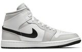 WOMENS AIR JORDAN 1 MID LIGHT SMOKE GREY