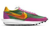 NIKE LDWAFFLE X SACAI GREEN FUCHSIA DEL SOL