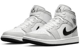 WOMENS AIR JORDAN 1 MID LIGHT SMOKE GREY