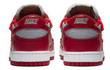 NIKE DUNK LOW LTHR OW OFF-WHITE - UNIVERSITY RED