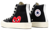 CONVERSE COMME DES GARCONS X CHUCK TAYLOR ALL STAR HI PLAY BLACK/WHITE