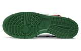 NIKE DUNK LOW LTHR OW OFF-WHITE - PINE GREEN