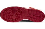 NIKE DUNK LOW LTHR OW OFF-WHITE - UNIVERSITY RED