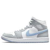 WOMENS AIR JORDAN 1 MID WOLF GREY