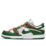 NIKE DUNK LOW LTHR OW OFF-WHITE - PINE GREEN
