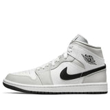 WOMENS AIR JORDAN 1 MID LIGHT SMOKE GREY