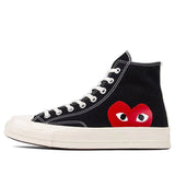 CONVERSE COMME DES GARCONS X CHUCK TAYLOR ALL STAR HI PLAY BLACK/WHITE
